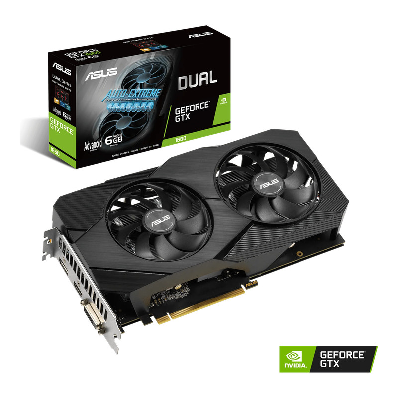 Asus Dual GeForce GTX 1660 SUPER 6GB GDDR6 Advanced Edition - كرت الشاشة